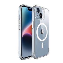 JP MagFit MagSafe obal s 3M SGS certifikátem, iPhone 15, průhledný