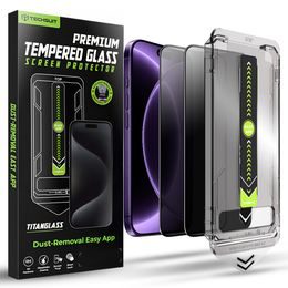 iPhone 18 Pro kaitseklaas – Techsuit TitanGlass Privacy privaatsusklaas 2 tk