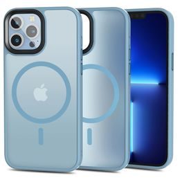 Tech-Protect MagMat MagSafe, iPhone 13 Pro Max, albastru deschis mat