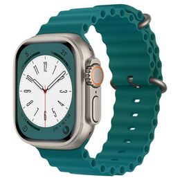 Techsuit Remienok na hodinky W038, Apple Watch 1 / 2 / 3 / 4 / 5 / 6 / 7 / 8 / SE / SE 2 / Ultra (42 / 44 / 45 / 49 mm), zelená