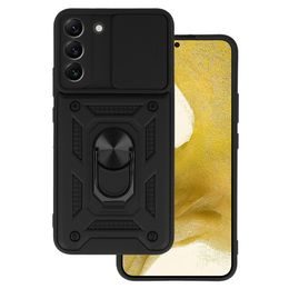 Slide Camera Armor Case θήκη, Samsung Galaxy S22, μαύρο