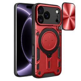 iPhone 17 Pro / 18 Pro ümbris – Techsuit CamGuard Pro kaamerakaitsega alusega – punane
