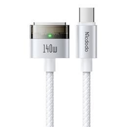 Mcdodo Μαγνητικό καλώδιο (CA-2070) USB-C - MagSafe 3, 140W, LED ενδείκτης, 2 m, λευκό