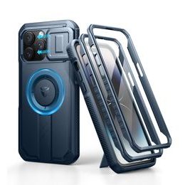 Dexnor MagSafe 360 Kickstand Camprotector Husă iPhone 14 Pro Max, albastru