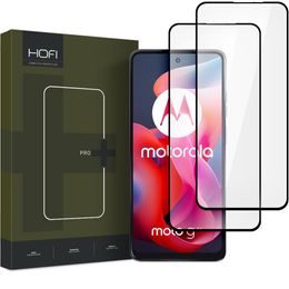 Hofi Pro+ Displayschutz aus gehärtetem Glas, Motorola Moto G24 / G24 Power / G04, 2 stücke, schwarz