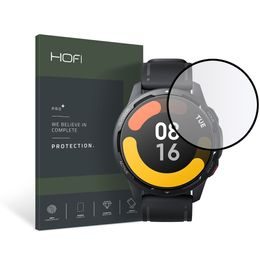Hofi Hybrid Pro+ Displayschutz aus gehärtetem Glas, Xiaomi Watch S1 Active, schwarz