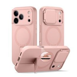 Suritch MagSafe Kickstand Camprotector maska iPhone 17 Pro, ružičasta