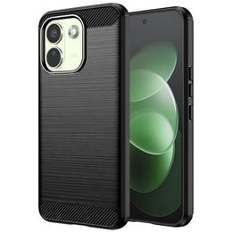 Xiaomi Redmi Note 17 Pro Max ümbris – Carbon silikoonümbris – must