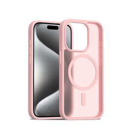 JP MagFit Colour MagSafe obal s N52 magnetom, iPhone 15 Pro, svetlo ružový
