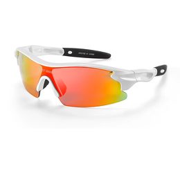 West Biking Kinder Fahrradbrille für Outdoor-Aktivitäten - Leicht und Flexibel - Weiß / Bunt