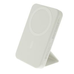 UltraThin Magsafe ασύρματο power bank με βάση στήριξης και ψηφιακή οθόνη, 10000mAh, 22,5W, Quick Charge 3.0, PD20W, λευκό