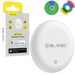 Blavec GPS Bluetooth Tracker Tag BTG-01 - voor Apple en Android - Wit