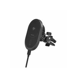 Swissten автомобилна поставка с безжично зареждане Qi2, черна