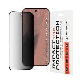 Techsuit 111D Privacy Закалено стъкло, Google Pixel 11 Pro XL, черно