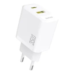 Dudao A27 MaxC Ladegerät für Smartphones und Tablets - 35W GaN Netzteil mit USB-C und USB-A - Weiß