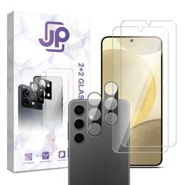 Zestaw JP Combo, 2 szkła hartowane i 2 szkiełka na aparat, Samsung Galaxy S25