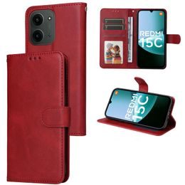 Μαγνητική Θήκη, Xiaomi Redmi 15C, κόκκινη