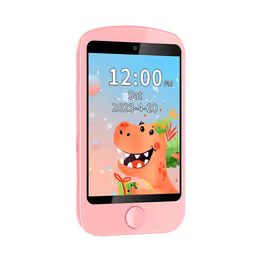 Kinder Smartphone mit Spielen, Anrufen, Nachrichten, Dual-Kamera und Touchscreen für Mädchen - Rosa