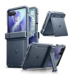 Samsung Galaxy Z Flip 8 aizsargvāciņš – Dexnor 360 Kickstand – zils