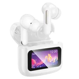 Hoco Bezdrôtové Bluetooth slúchadlá EQ14 s dotykovým displejom TWS, biele