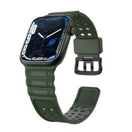 Strap Triple remienok pre hodinky Apple Watch SE / 8 / 7 / 6 / 5 / 4 / 3 / 2 / 1 (41/40/38mm), zelený