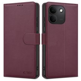 Tech-Protect Wallet θήκη, Xiaomi Redmi Note 17 Pro Max 5G, μπορντό