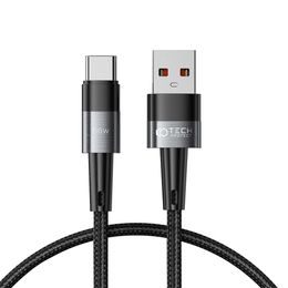 Tech-Protect UltraBoost USB-C kabel, 66W / 6A, 0,25 m, sivi