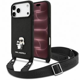 Karl Lagerfeld Saffiano K&C Metal Pin CBDY Crossbody ümbris iPhone 17 Pro Max / 18 Pro Max – must
