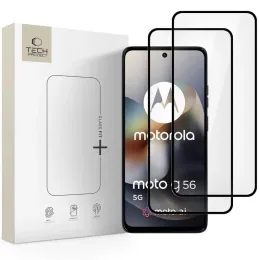 Tech-Protect edzett üveg Fit+ Motorola Moto G56 5G, fekete, 2 darab