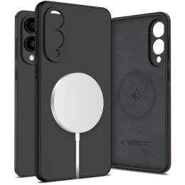 Tech-Protect Liquid Silicone MagSafe, Samsung Galaxy S25 Edge, černý