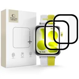 Tech-Protect Glass Flex+, Huawei Watch Fit 5, negru, 2 bucăți