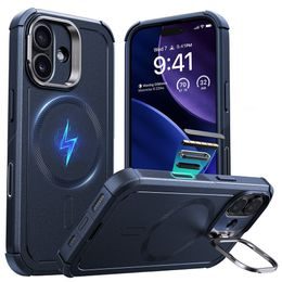 Husă ESR Cyber Armor Kickstand, iPhone 17, albastră