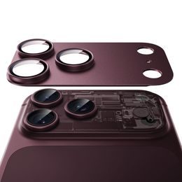 iPhone 18 Pro Max kameros apsauginis stiklas – ESR Armorite Pro grūdintas stiklas – vyno raudona