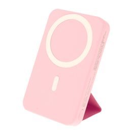 UltraThin Magsafe ασύρματο power bank με βάση στήριξης και ψηφιακή οθόνη, 10000mAh, 22,5W, Quick Charge 3.0, PD20W, ροζ