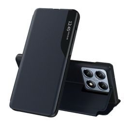 Eco Leather View Case, Xiaomi 14T Pro, modré
