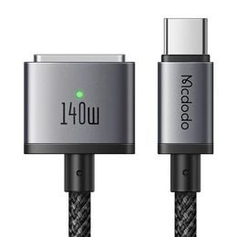 Mcdodo Μαγνητικό καλώδιο (CA-1470) USB-C - MagSafe 3, 140W, LED ενδείκτης, 2 m, μαύρο