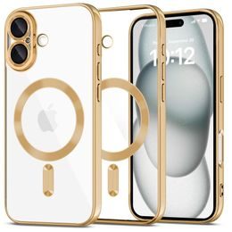Tech-Protect MagFlex MagSafe iPhone 16, błyszcząca złota