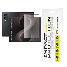 Samsung Galaxy Z Fold 8 kaitseklaas – Techsuit 111D karastatud klaas – must
