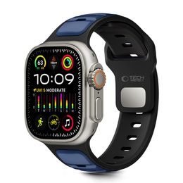 Tech-Protect IconBand Line Apple Watch 8 / 9 / 10 / 11 / SE / Ultra (44 / 45 / 46 / 49 mm), černý / modrý