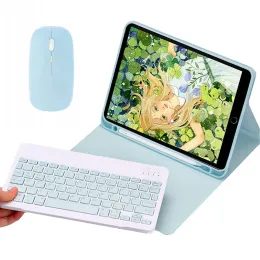 Etui s tipkovnico in miško za Apple iPad 7 / 8 / 9, 10.2" 2019 / 2020 / 2021, moder