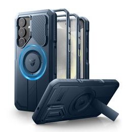 Dexnor MagSafe 360 Kickstand Camprotector Husă Samsung Galaxy S25 Plus, albastru