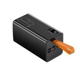 Powerbank 60000mAh, PD 22,5W, QC3.0, fekete