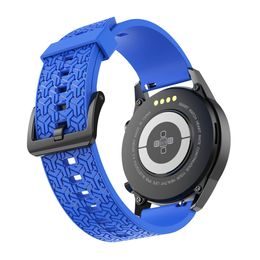 Curea Strap Y pentru ceasuri Samsung Galaxy Watch 46mm, albastră