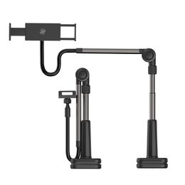 JP universeller Tablet- und Telefonhalter für den Tisch mit drehbarem und verstellbarem Arm TH02, schwarz