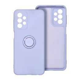 Etui silikonowe z pierścieniem, Samsung Galaxy A36 5G, fioletowe