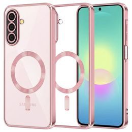 Samsung Galaxy A27 5G ümbris – Techsuit Luxury Crystal MagSafe – roosa