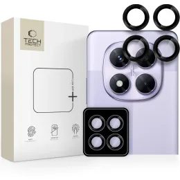 Tech-Protect Camring Pro+, προστατευτικό φακού κάμερας, Xiaomi Redmi Note 14 Pro 5G / Poco X7 5G, μαύρο