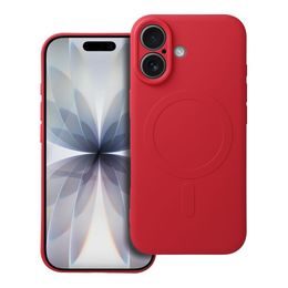 Θήκη Silicone Mag Cover, iPhone 17, κόκκινη