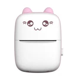 Imprimantă termică Mini pisică, roz