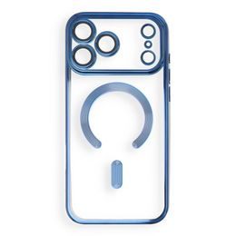 iPhone 17 Pro Max / 18 Pro Max vāciņš – Electro Mag Cover ar MagSafe – tumši zils
